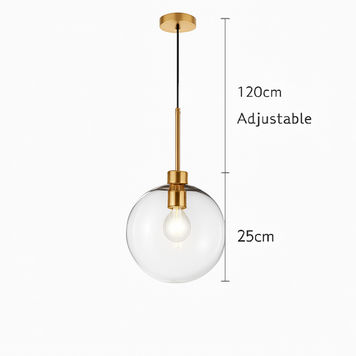 Suspension boules en verre et tige - vue 14 sur 22