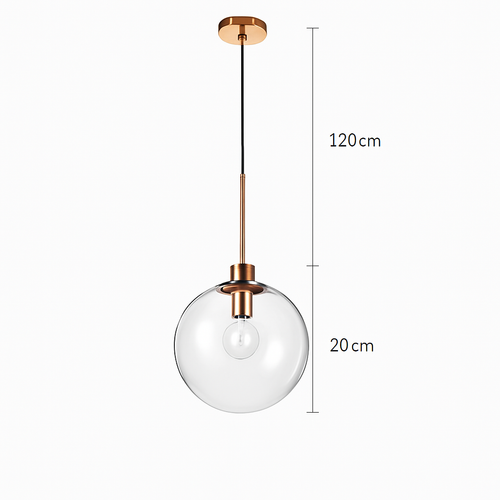 Suspension boules en verre et tige - vue 17 sur 22