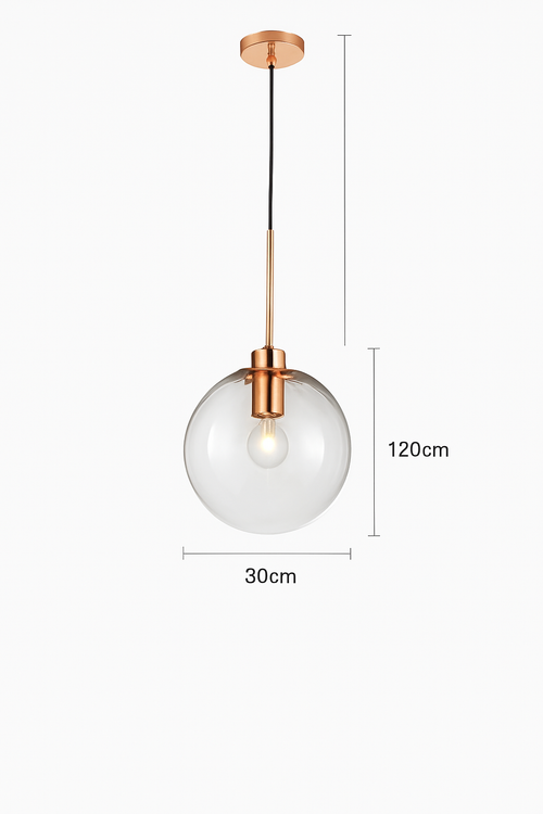 Suspension boules en verre et tige - vue 19 sur 22