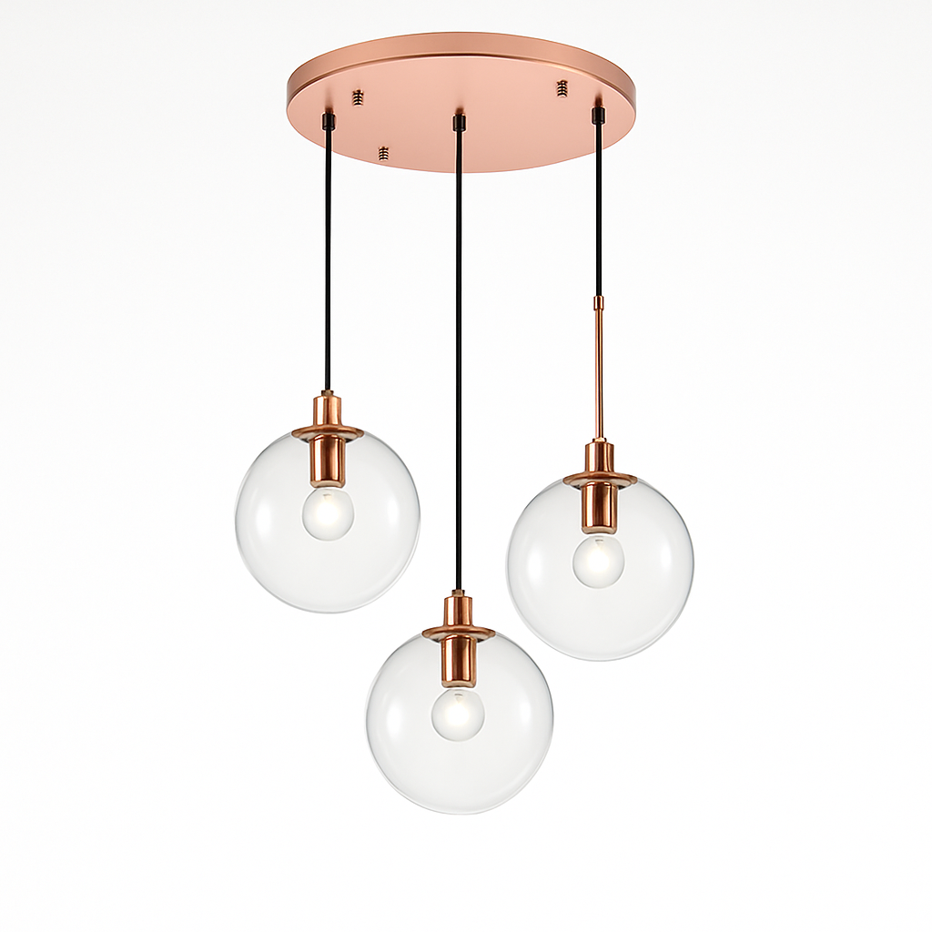 Suspension boules en verre et tige - vue 21 sur 22