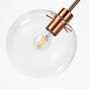 Suspension boules en verre et tige