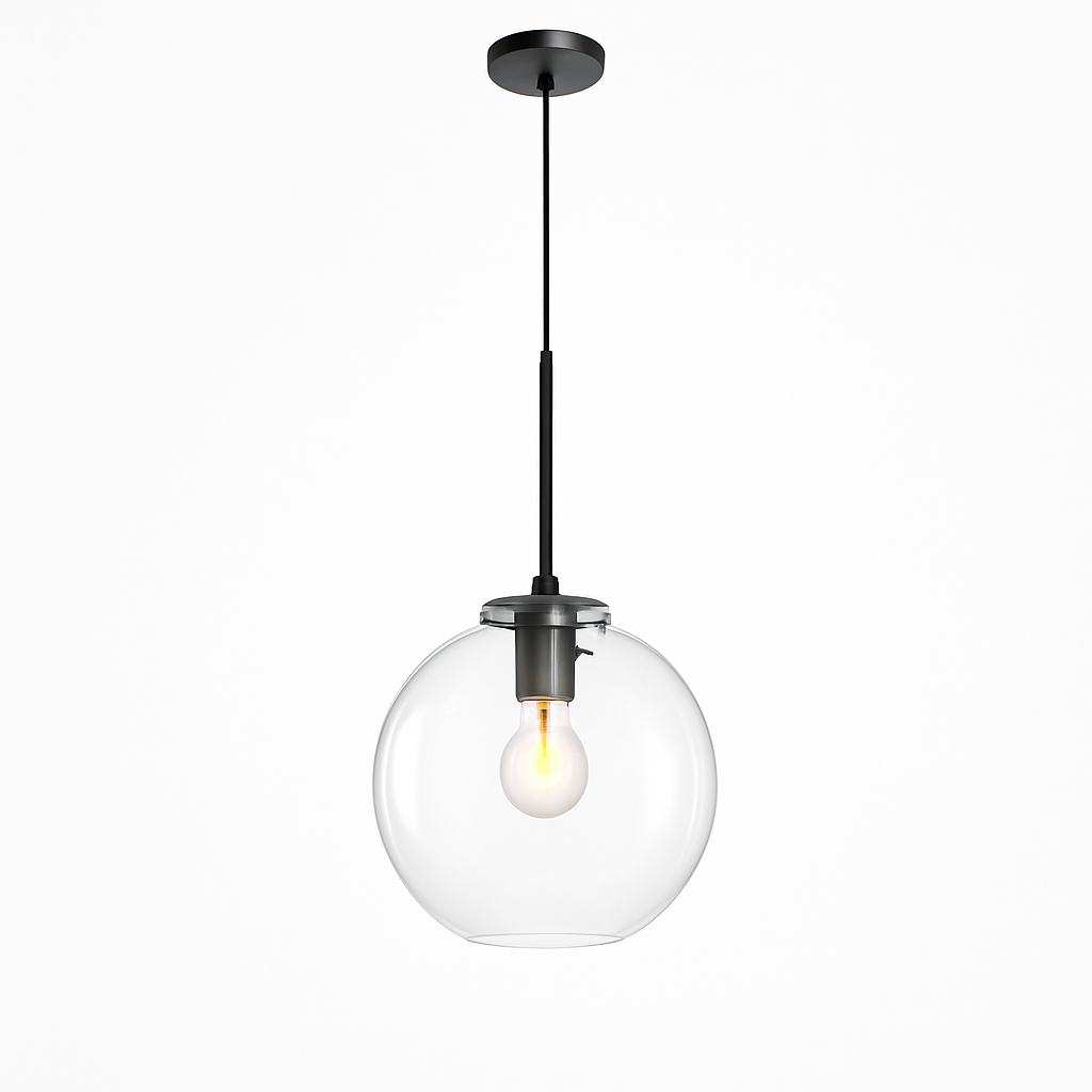 Suspension boules en verre et tige - vue 8 sur 22