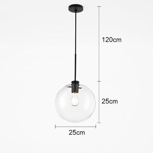 Suspension boules en verre et tige - vue 10 sur 22