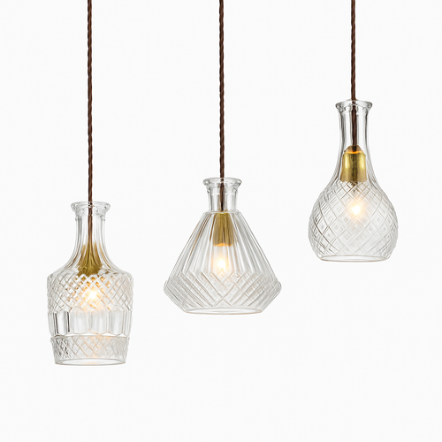 Suspension bouteilles en verre de plusieurs formes Bottle - vue 2 sur 8
