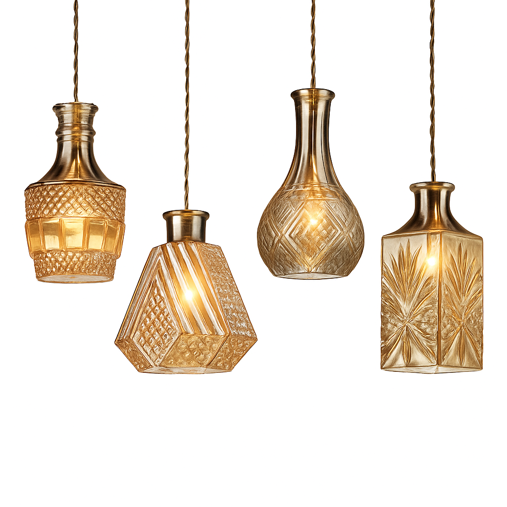 Suspension bouteilles en verre de plusieurs formes Bottle - vue 7 sur 8
