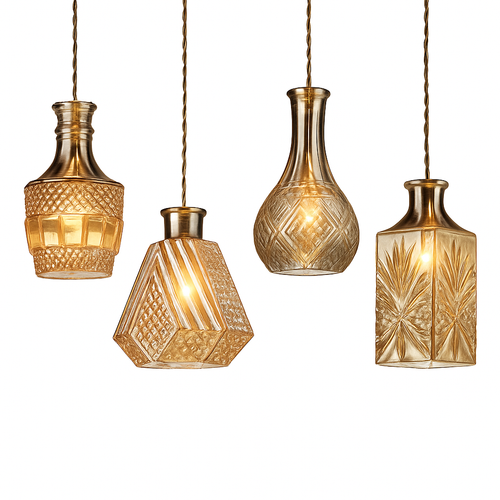 Suspension bouteilles en verre de plusieurs formes Bottle - vue 7 sur 8