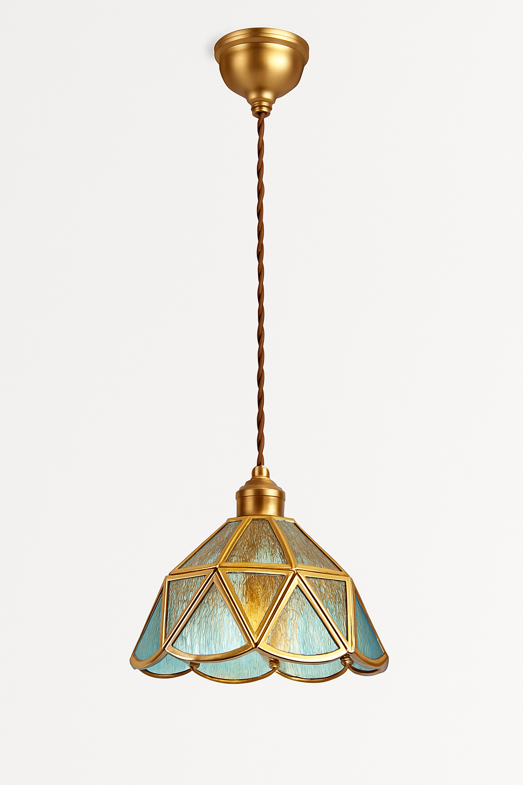 suspension conique en verre Style japonais Vintage - vue 12 sur 30