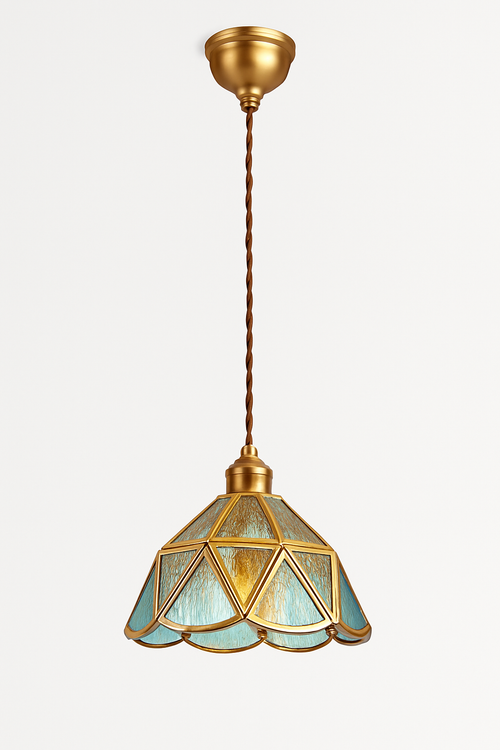 suspension conique en verre Style japonais Vintage - vue 12 sur 30