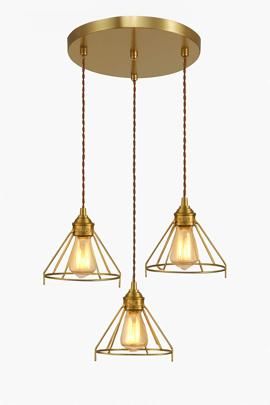 suspension conique en verre Style japonais Vintage - vue 18 sur 30