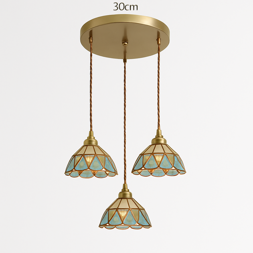 suspension conique en verre Style japonais Vintage - vue 19 sur 30