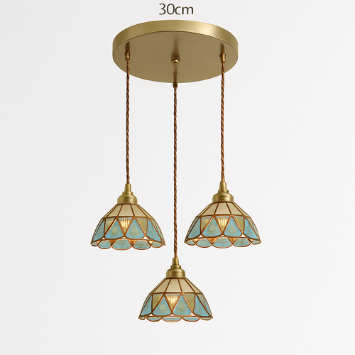 suspension conique en verre Style japonais Vintage - vue 19 sur 30