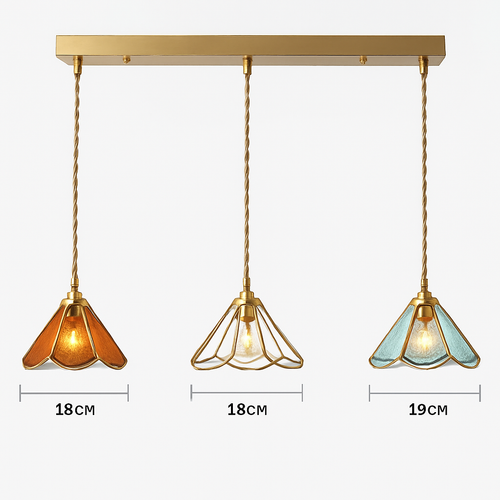 suspension conique en verre Style japonais Vintage - vue 21 sur 30