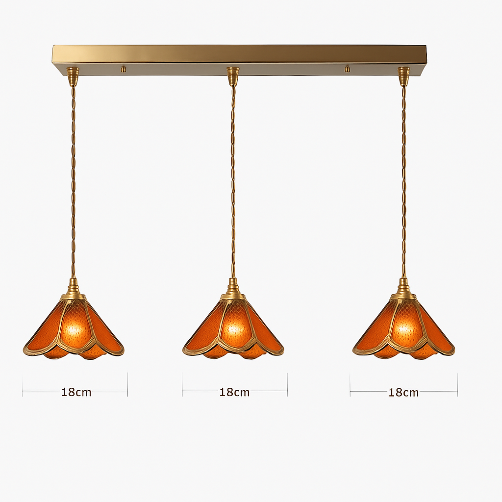 suspension conique en verre Style japonais Vintage - vue 22 sur 30