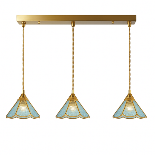 suspension conique en verre Style japonais Vintage - vue 24 sur 30