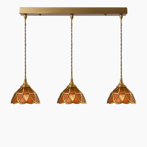 suspension conique en verre Style japonais Vintage - vue 25 sur 30
