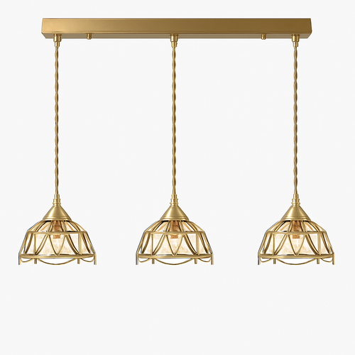 suspension conique en verre Style japonais Vintage - vue 27 sur 30