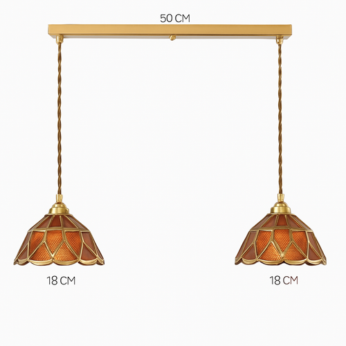 suspension conique en verre Style japonais Vintage - vue 30 sur 30