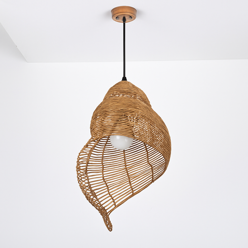 Suspension coquillage spirale en bois Pastoral - vue 4 sur 8