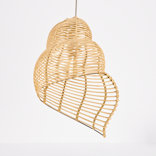 Suspension coquillage spirale en bois Pastoral - vue 6 sur 8