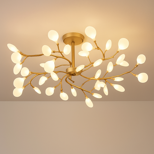 suspension créative en forme de branche luciole romantique pour déco - vue 2 sur 17