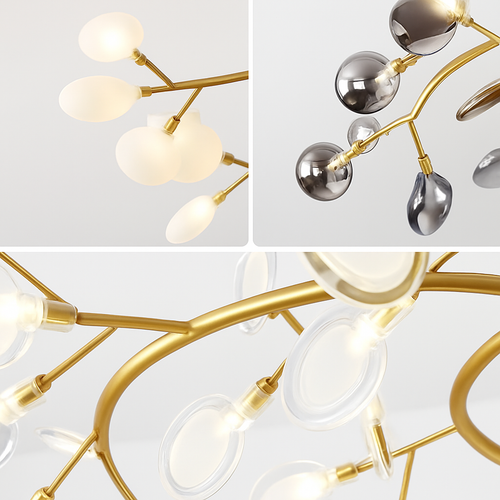 suspension créative en forme de branche luciole romantique pour déco - vue 6 sur 17