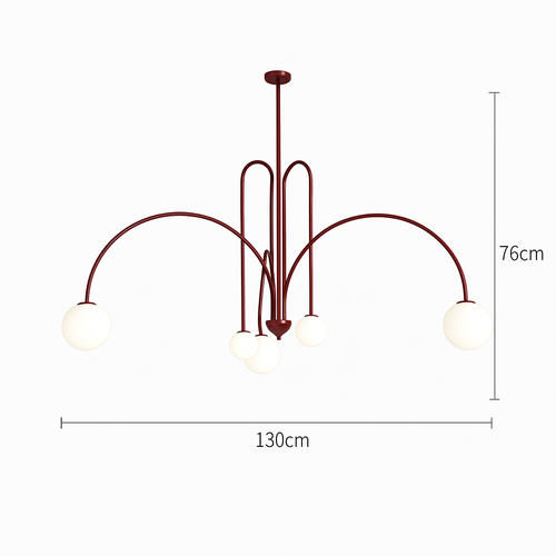 suspension créative en verre pour décoration intérieure moderne - vue 13 sur 12
