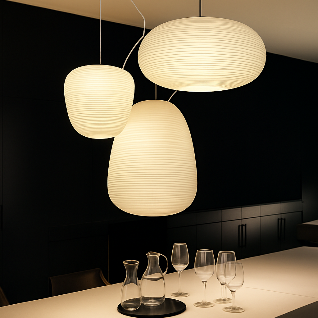 suspension créative en verre pour décoration intérieure moderne - vue 3 sur 9