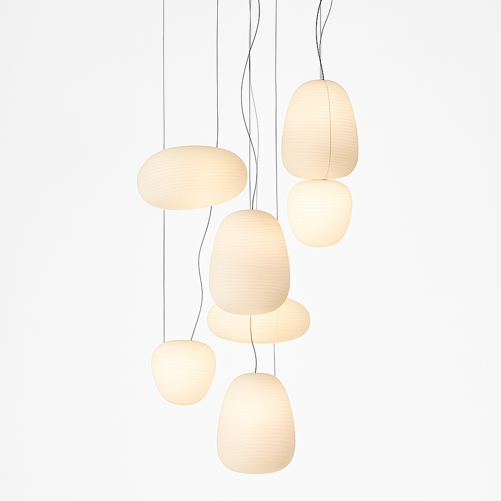 suspension créative en verre pour décoration intérieure moderne - vue 4 sur 9