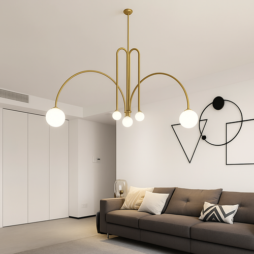 suspension créative en verre pour décoration intérieure moderne - vue 6 sur 12
