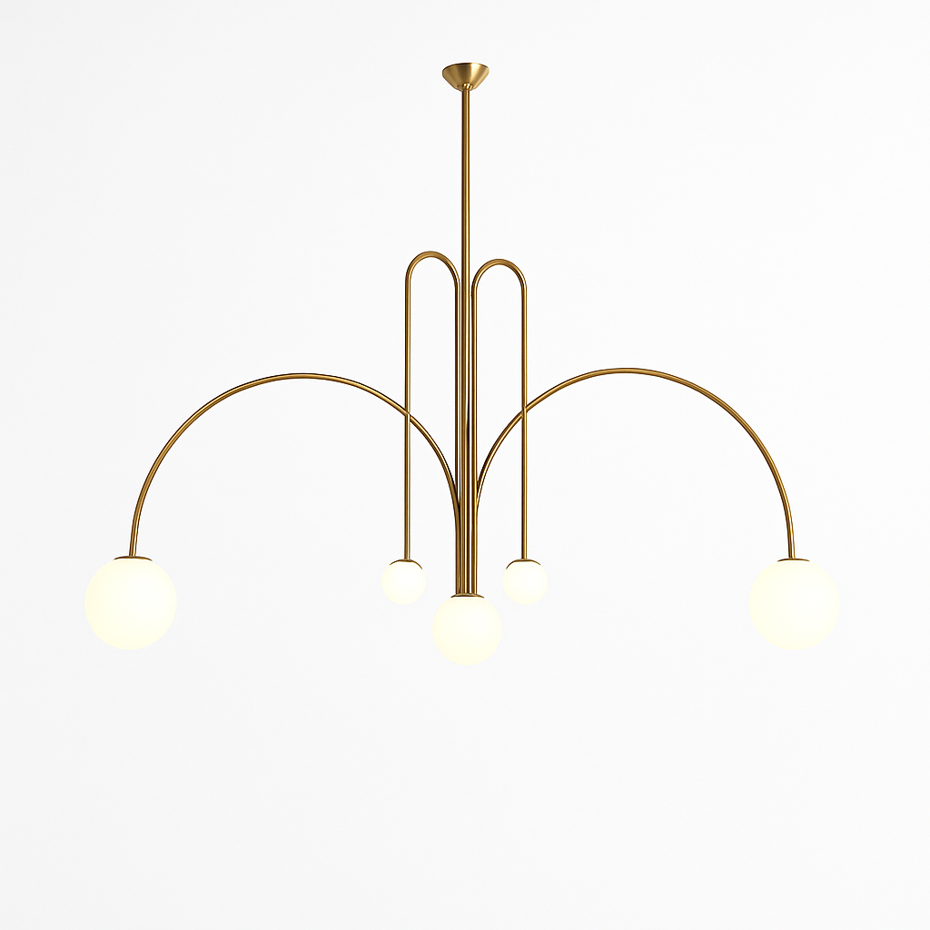 suspension créative en verre pour décoration intérieure moderne