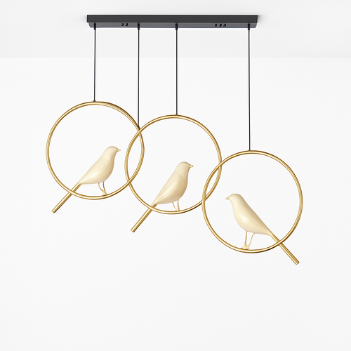 Suspension créatives d'oiseau de pie Applique murale simple salon restaurant étude lampadaire maison LED lustre de plafond de luxe - vue 8 sur 15