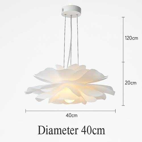suspension décoration nordique acrylique fleur abat-jour