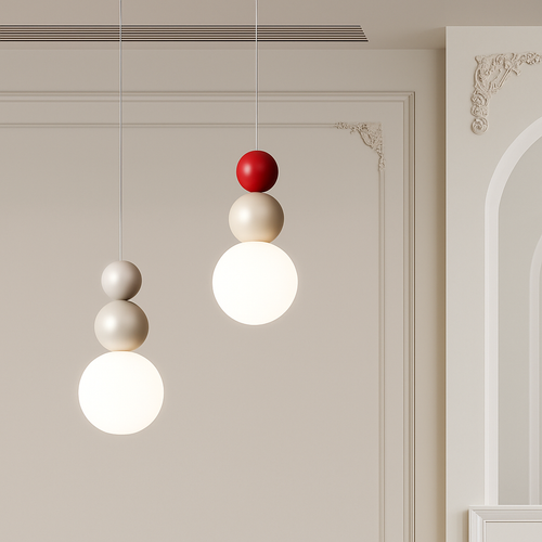 suspension danoise led boule lumineuse pour décoration intérieure - vue 3 sur 29