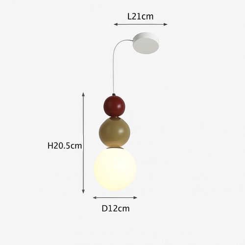 suspension danoise led boule lumineuse pour décoration intérieure - vue 16 sur 29