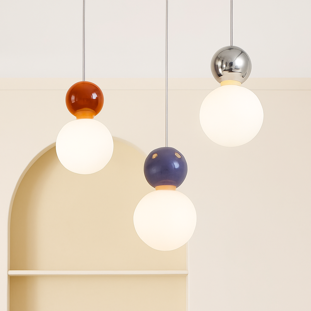 suspension danoise led boule lumineuse pour décoration intérieure - vue 6 sur 29
