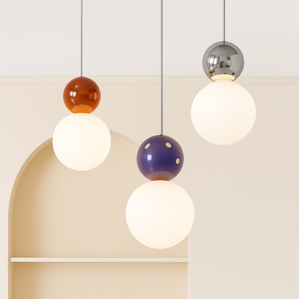 suspension danoise led boule lumineuse pour décoration intérieure - vue 6 sur 29