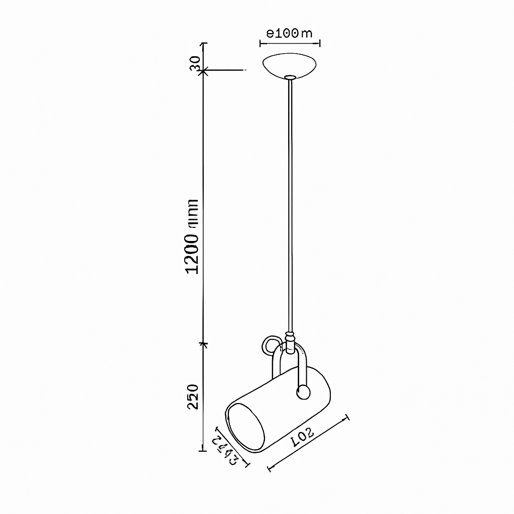 Suspension de spot en aluminium de couleur - vue 9 sur 9
