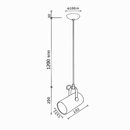 Suspension de spot en aluminium de couleur