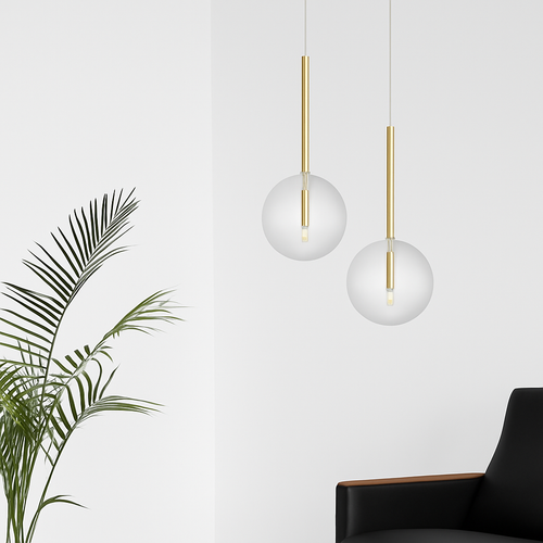 Suspension design avec boule en verre suspendue Dixie - vue 3 sur 5