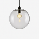 Suspension design boule en verre (noir ou rose gold)