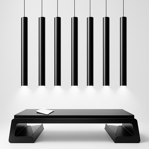 Suspension design cylindrique à LED Cob - vue 2 sur 8