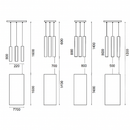 Suspension design cylindrique à LED Cob
