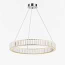 Suspension design dorée LED avec anneau en verre Luxury