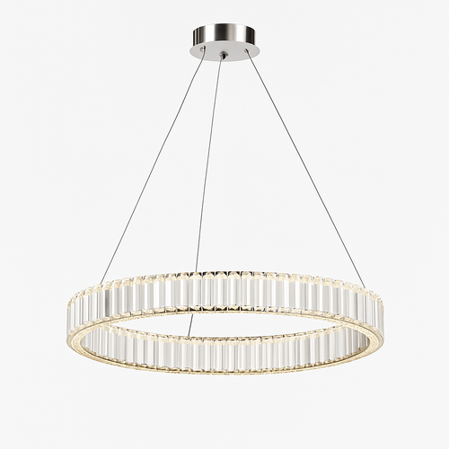 Suspension design dorée LED avec anneau en verre Luxury - vue 5 sur 5