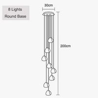 suspension design en cristal pour un éclairage moderne élégant