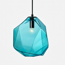 Suspension design en verre géométrique de couleurs