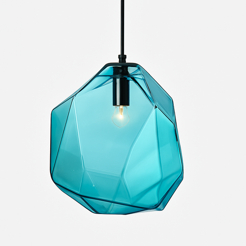 Suspension design en verre géométrique de couleurs - vue 9 sur 8