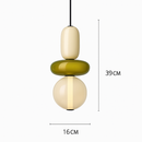 Suspension design en verre style pierres semi-précieuses Nemy