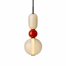 Suspension design en verre style pierres semi-précieuses Nemy