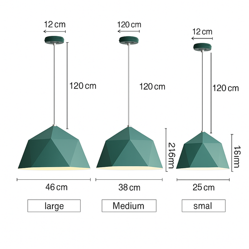Suspension design géométrique polygonale de couleur Diamond - vue 14 sur 13
